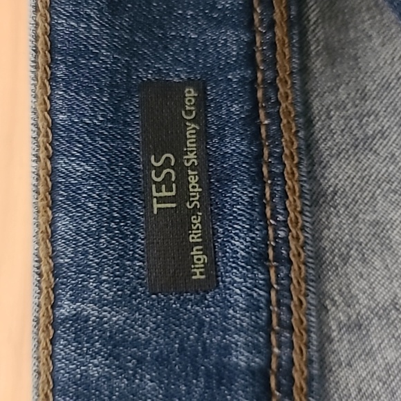 Mavi Women's Tess High Rise Super Skinny Crop Jeans In Dark Blue Size 27 - Picture 6 of 10